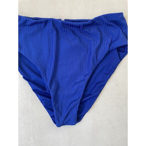 Kenny Flowers Swim Bikini Bottom High Waist The Capri Ribbed Swimwear - Picture 4 of 9